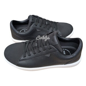 Vessi Soho Womens 9 Black White Low Top Waterproof Vegan Leather Casual Sneaker